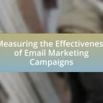 Measuring the Effectiveness of Email Marketing Campaigns