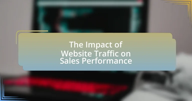 The Impact of Website Traffic on Sales Performance