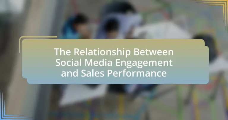 The Relationship Between Social Media Engagement and Sales Performance