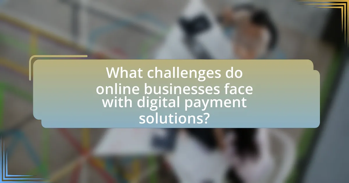 What challenges do online businesses face with digital payment solutions?
