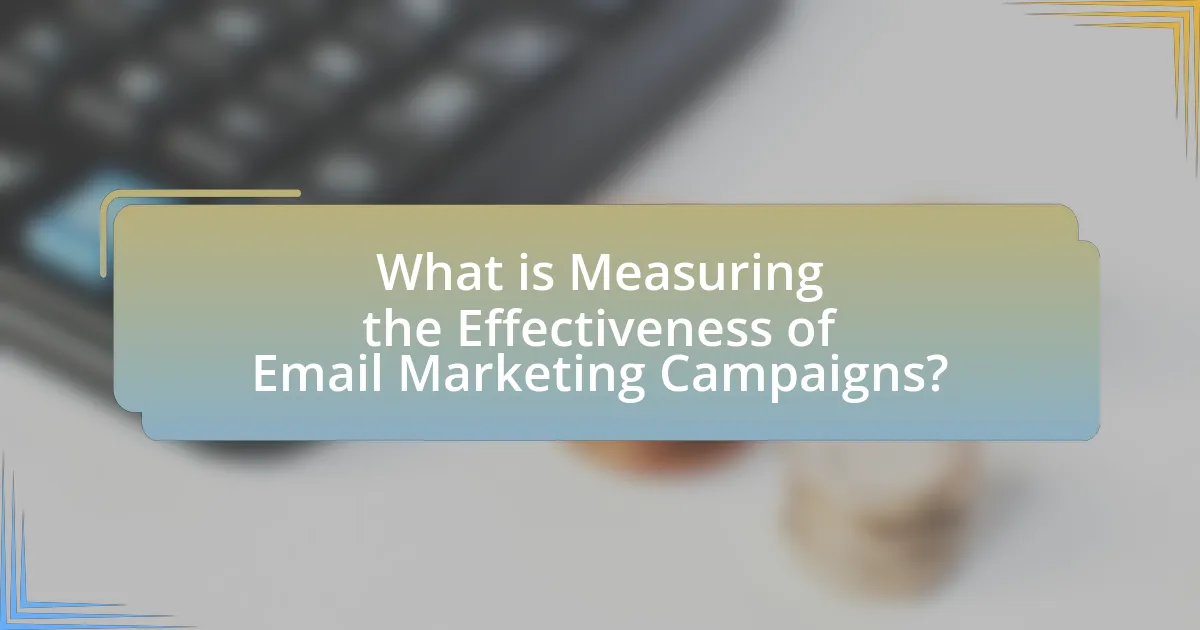 What is Measuring the Effectiveness of Email Marketing Campaigns?